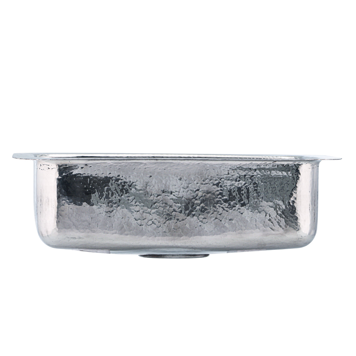 Nantucket RES2014 hand-hammered stainless steel bar sink, view 5