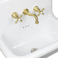 Nantucket VCWMF-BRX Victorian cross-handle bathroom faucet, brass
