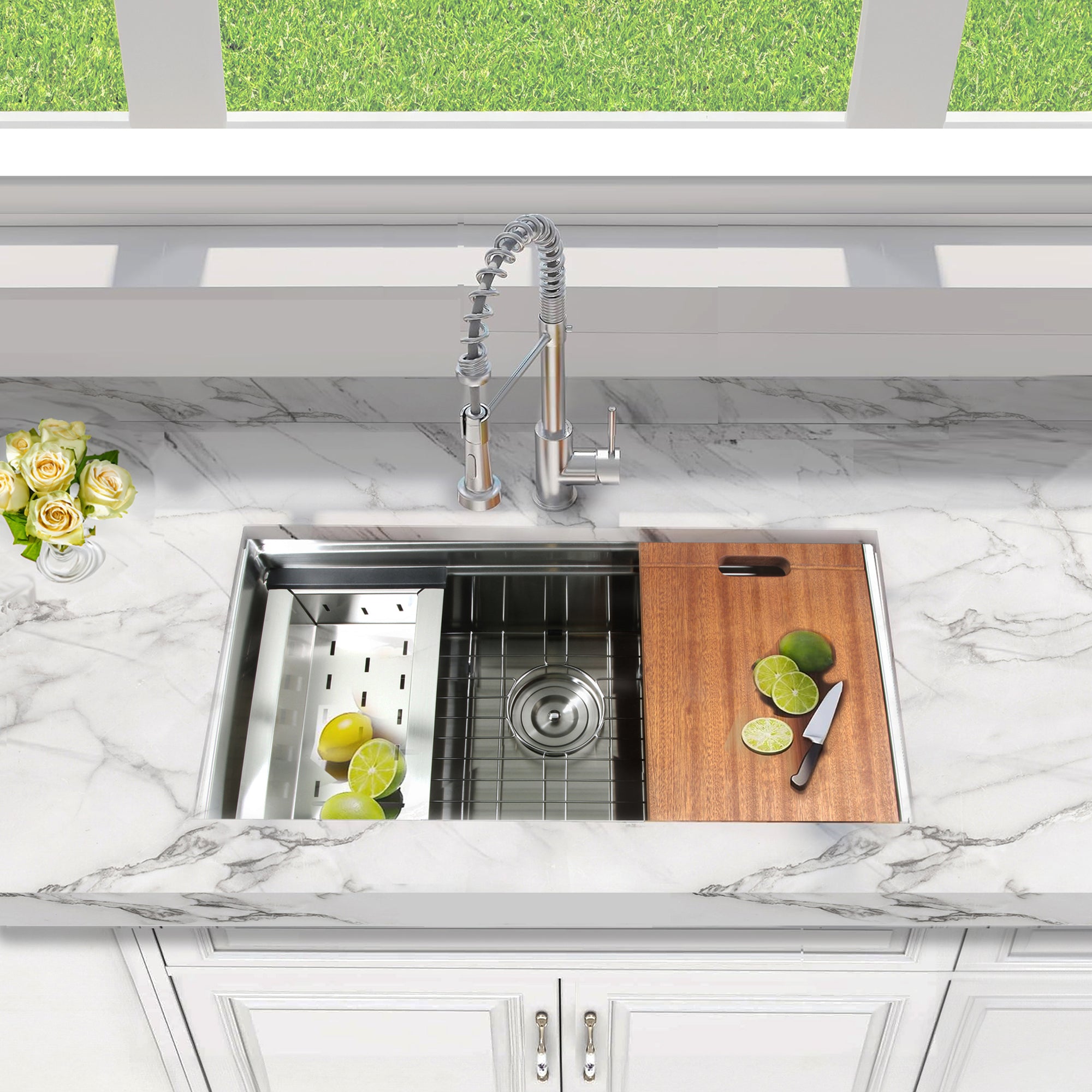 Nantucket SR-PS2-2818-16 prep station sink, view 5