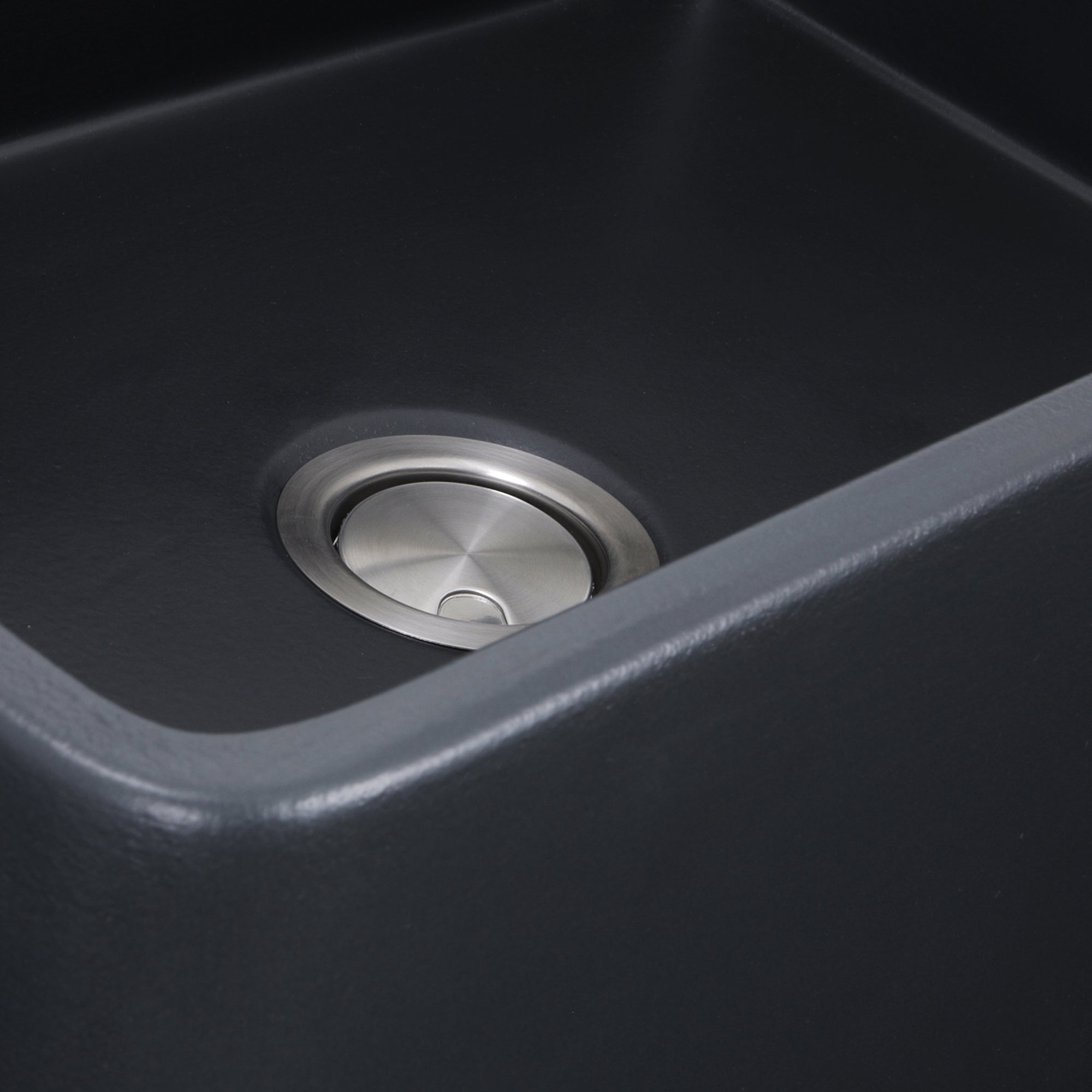 Nantucket FCFS3020S-MatteBlack fireclay sink, view 6