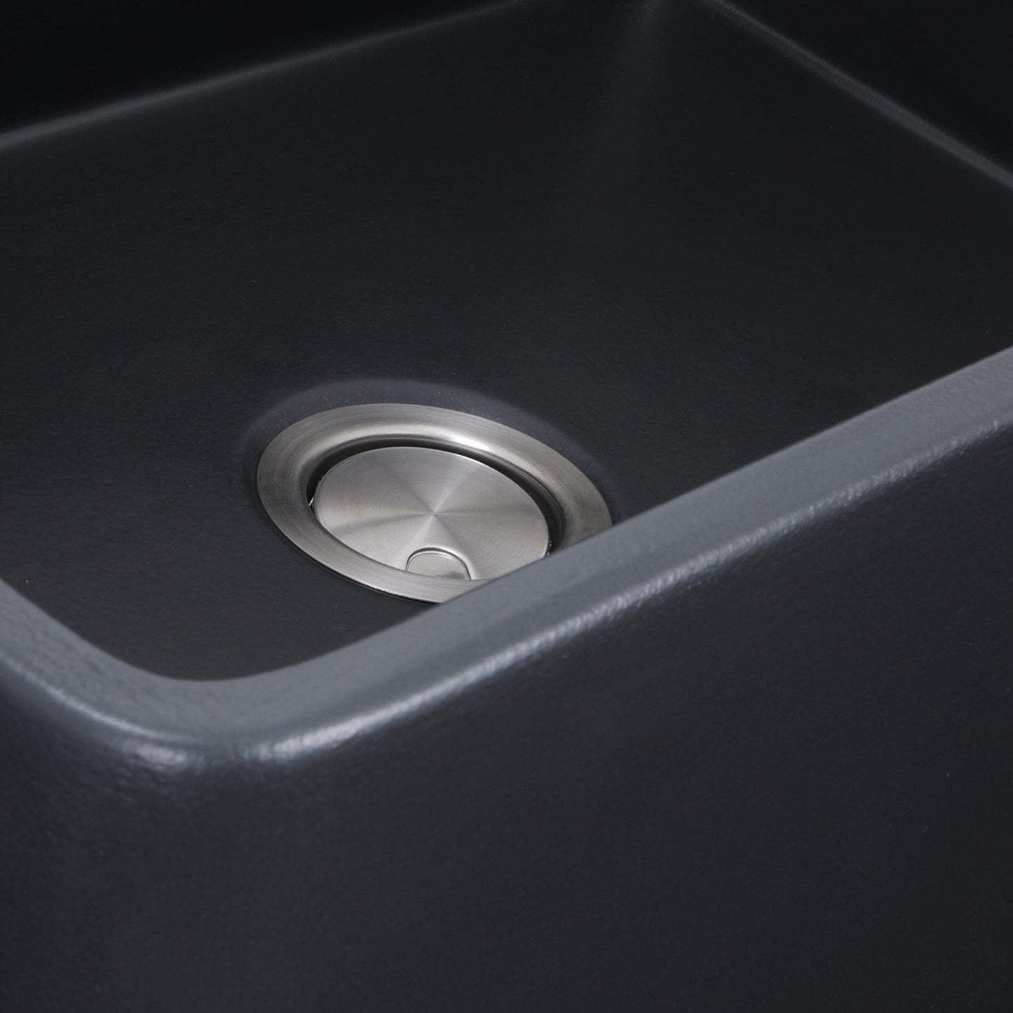 Nantucket FCFS3020S-MatteBlack fireclay sink, view 6