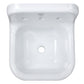 Nantucket NS-VC16-WW 16.5-inch Victorian fireclay wall mount sink, view 3