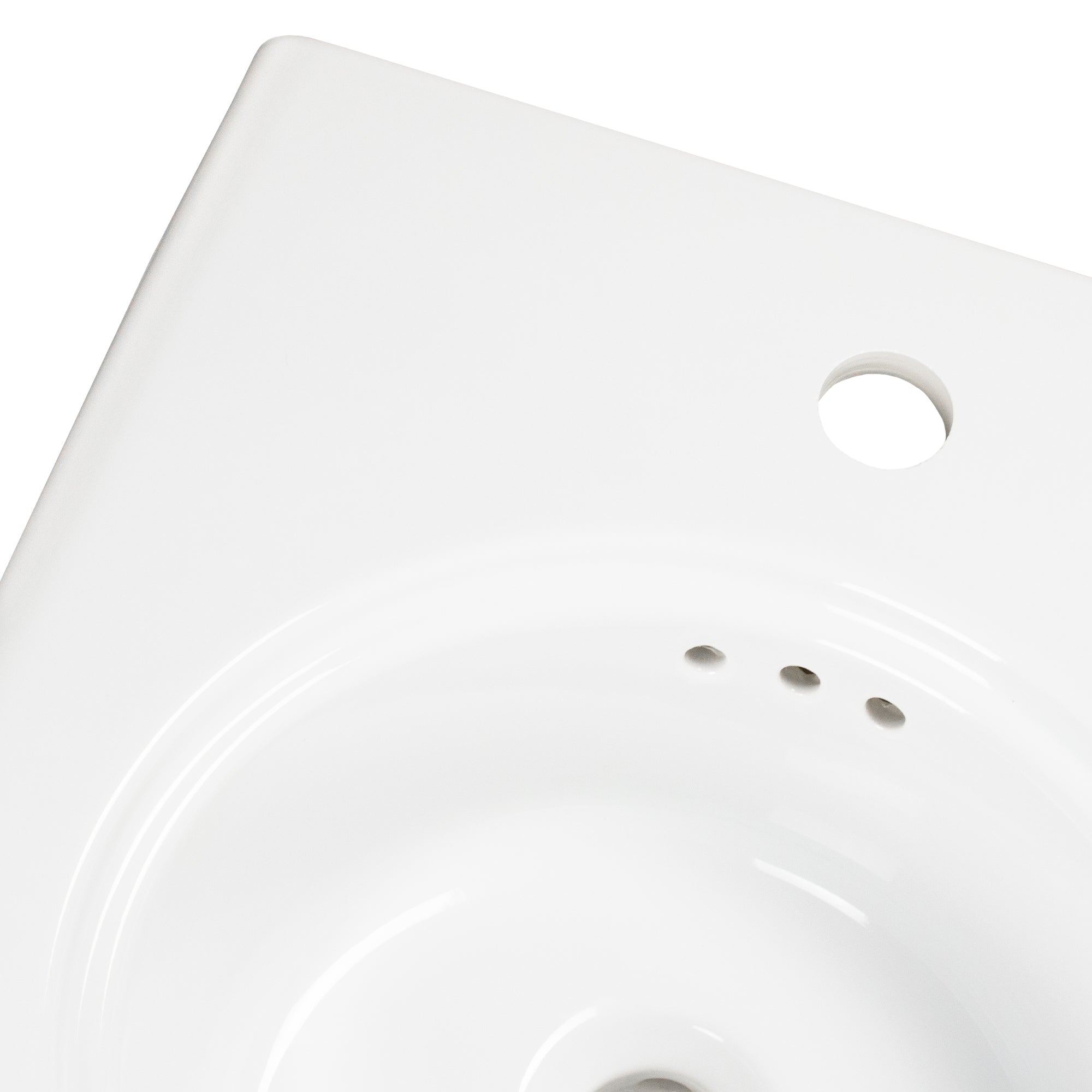 Nantucket NS-VCDMCD165-WW Victorian fireclay bathroom sink, view 6
