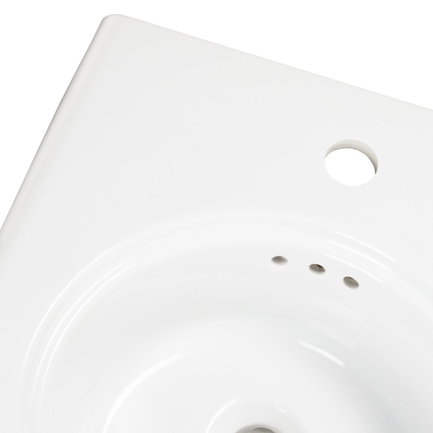 Nantucket NS-VCDMCD165-WW Victorian fireclay bathroom sink, view 6