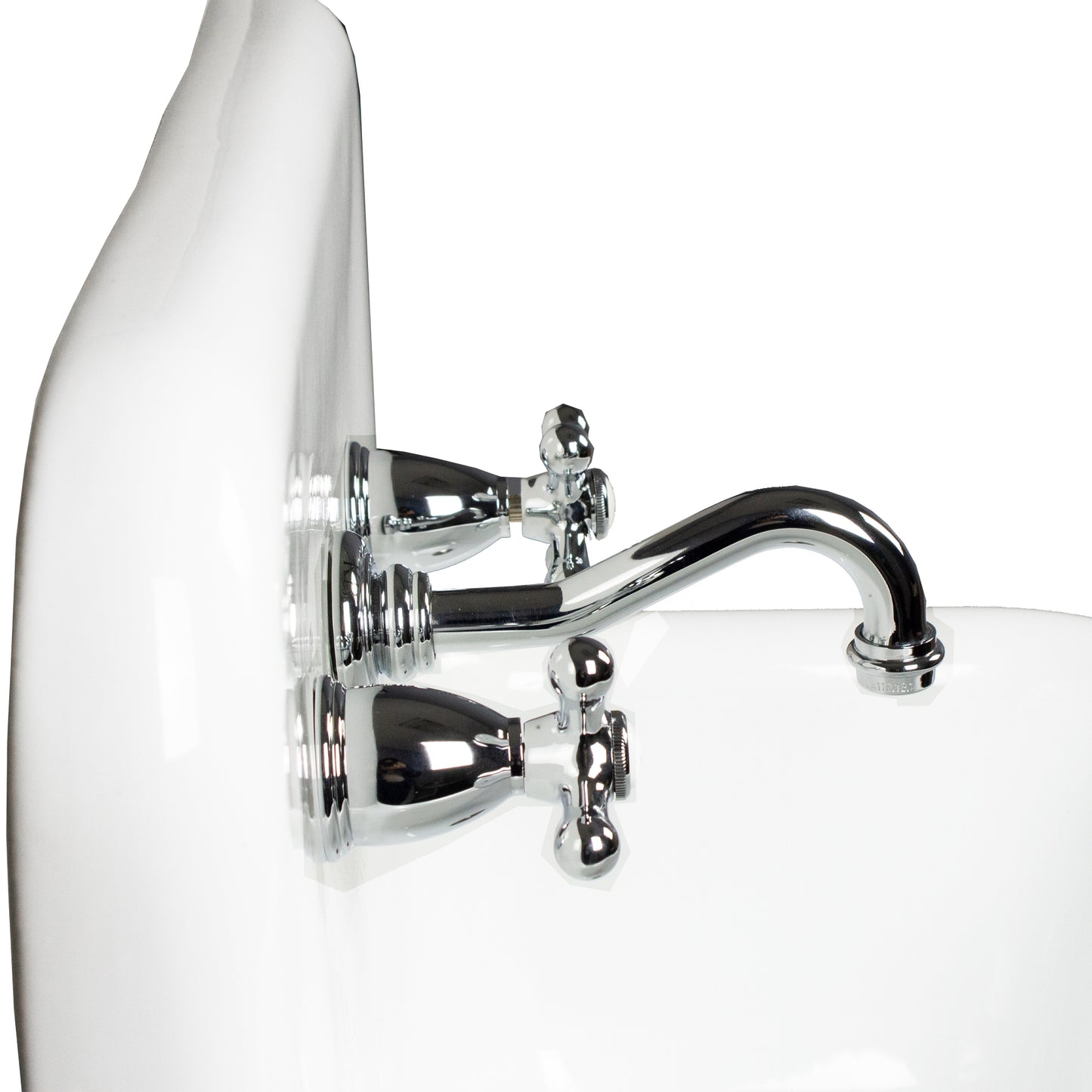 Nantucket Victorian bathroom faucet, chrome, view 5