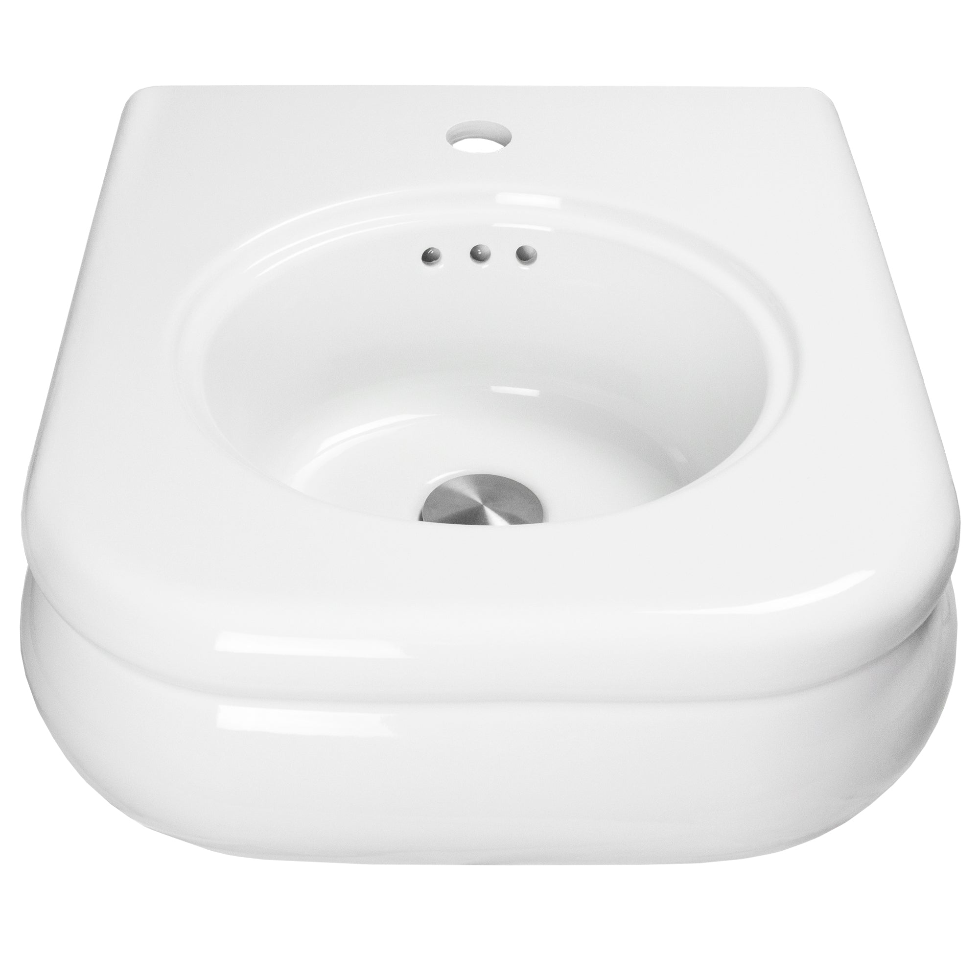 Nantucket NS-VCDMCD165-WW Victorian fireclay bathroom sink, view 3