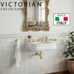 Nantucket Victorian Collection fireclay bathroom sink detail, view 2
