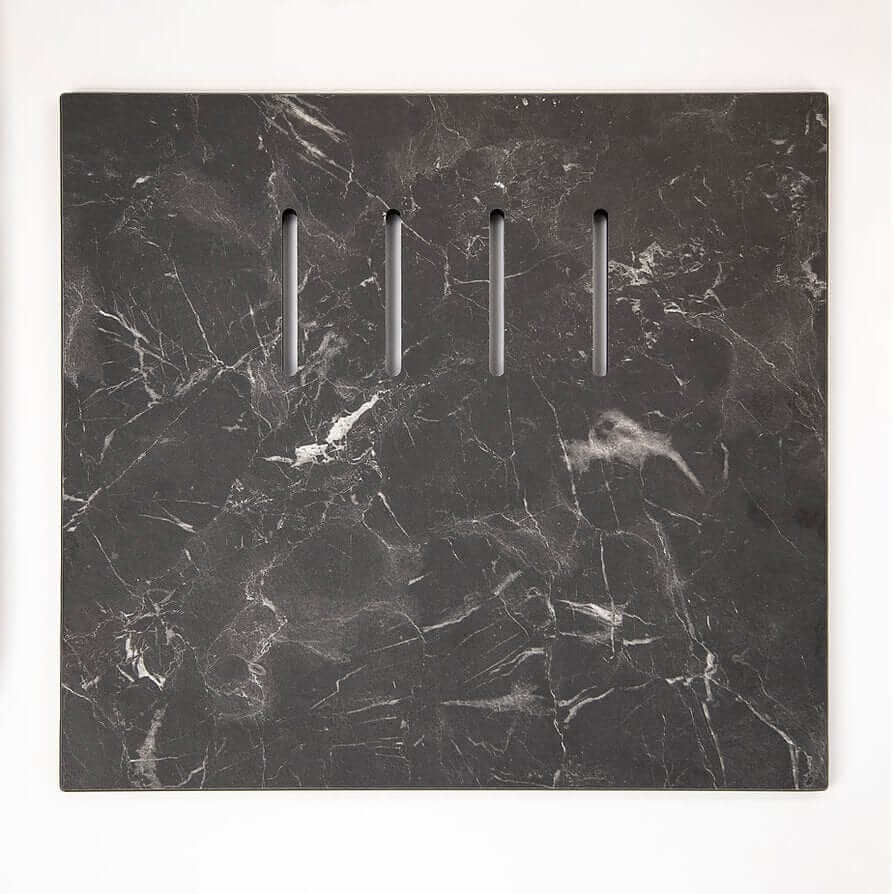 Nantucket 34" Large Single Bowl Prep Station Undermount Granite Composite Nano - PR3419-NBL-UM cutting board top view.