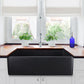 Nantucket FCFS3320S-MatteBlack fireclay sink, view 2