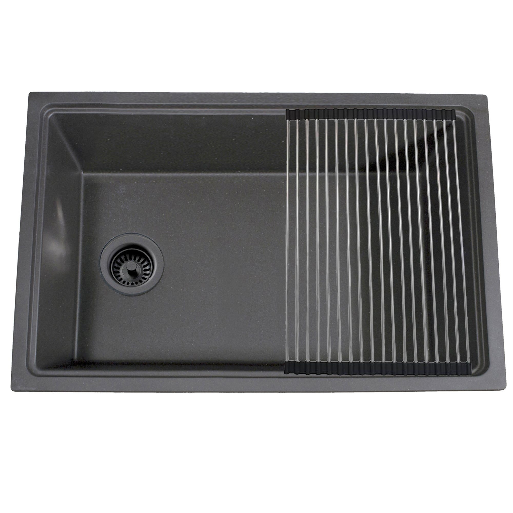 Nantucket PR3019PS-TI titanium granite workstation sink, view 2