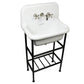 Nantucket Victorian bathroom faucet, polished nickel, view 3