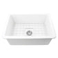 Nantucket Wellfleet-2719W 27-inch white fireclay kitchen sink
