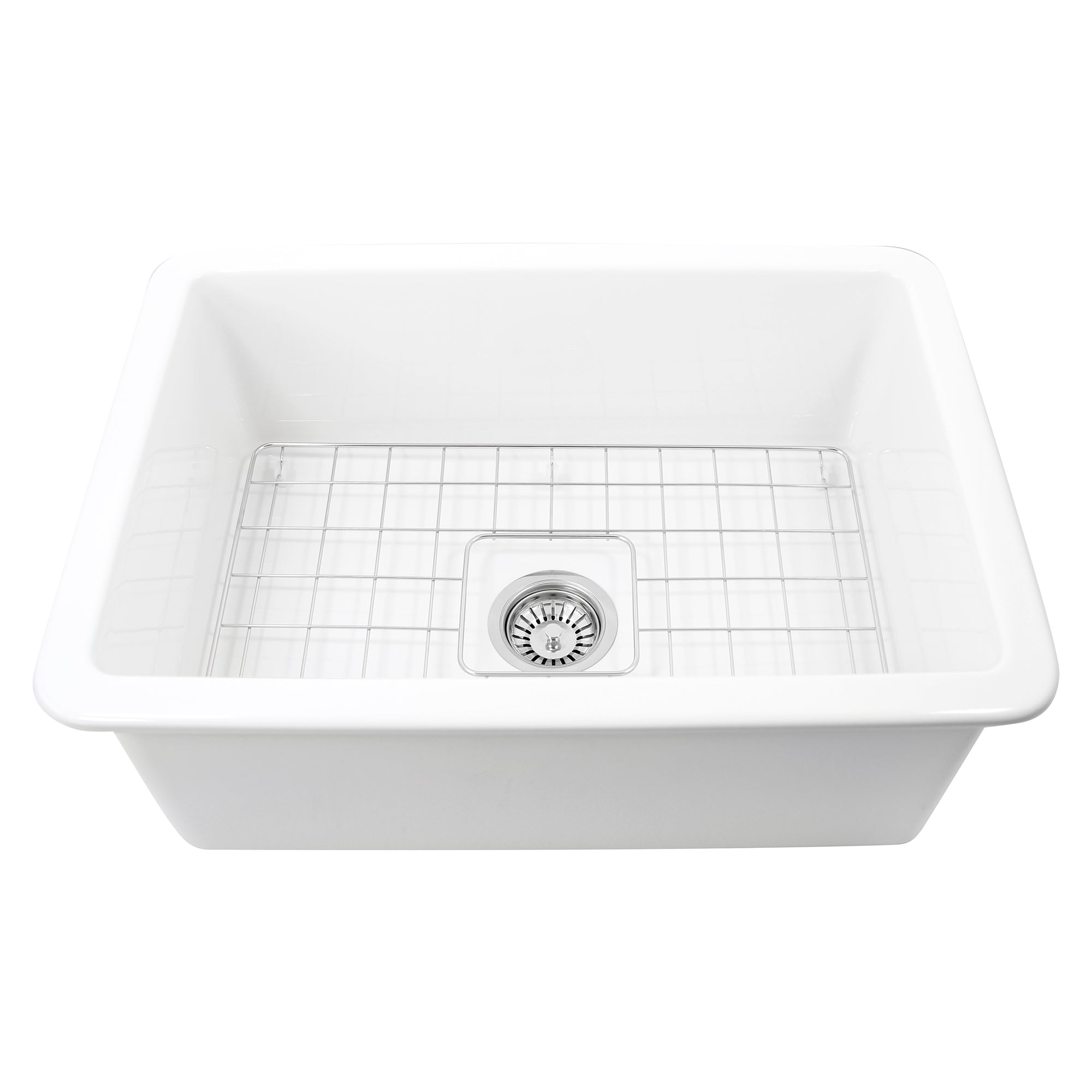 Nantucket Wellfleet-2719W 27-inch white fireclay kitchen sink