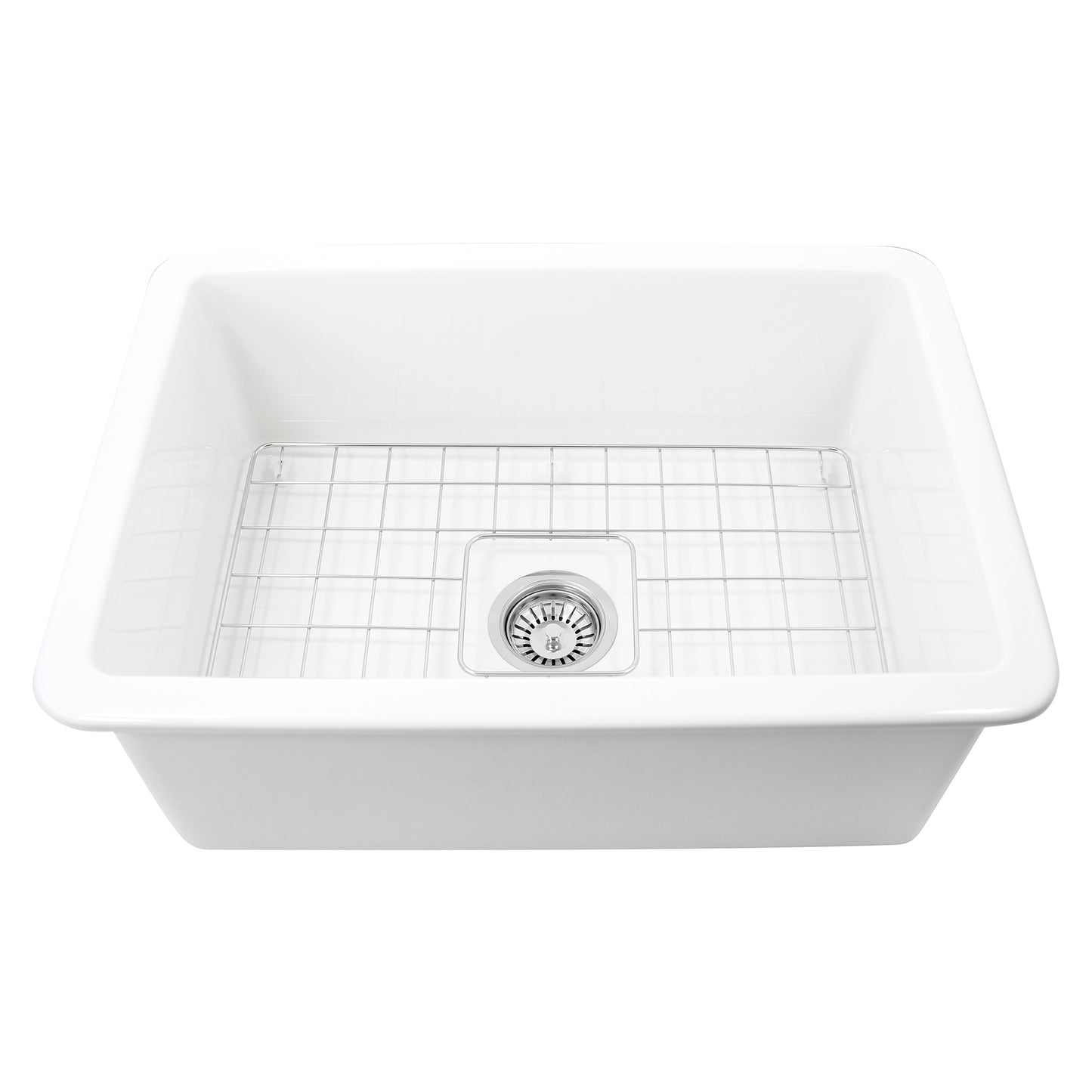 Nantucket Wellfleet-2719W 27-inch white fireclay kitchen sink