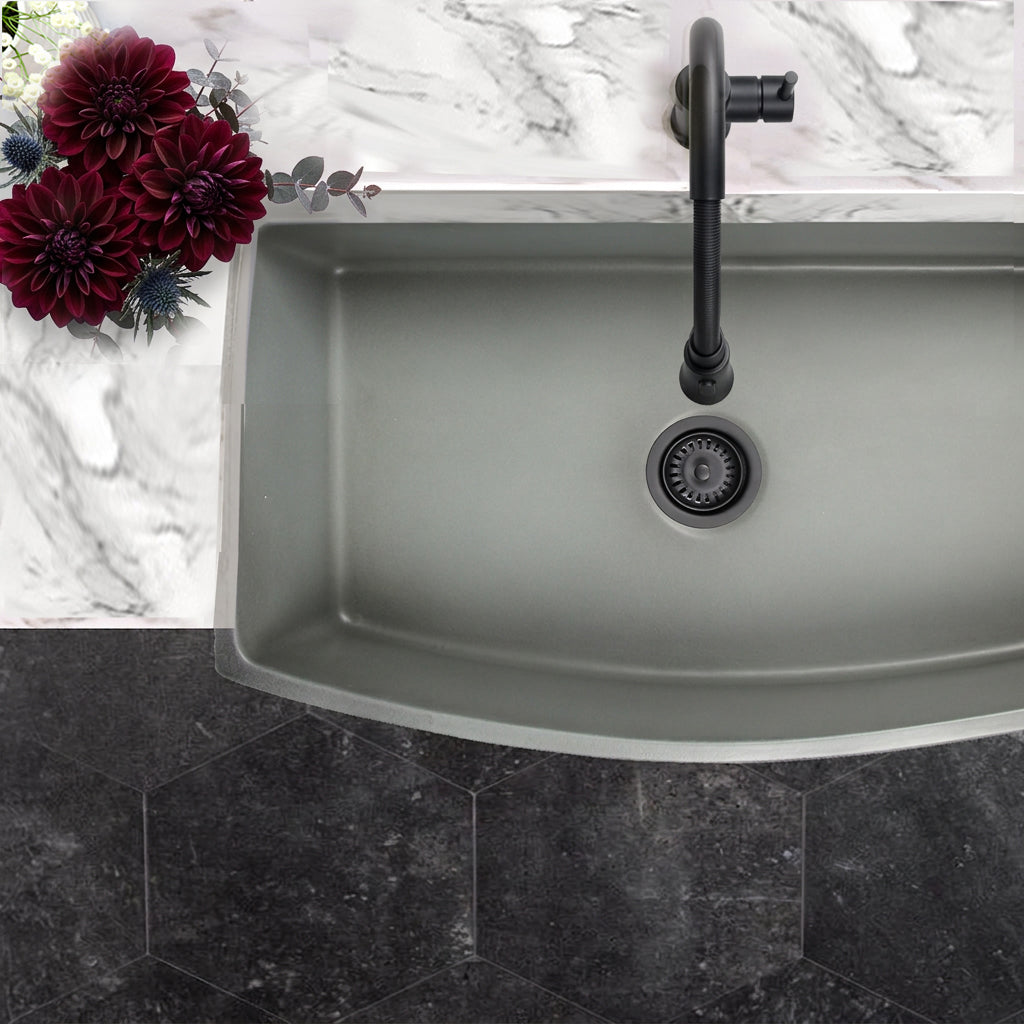 Nantucket FCFS3320CA-C concrete fireclay sink, view 8