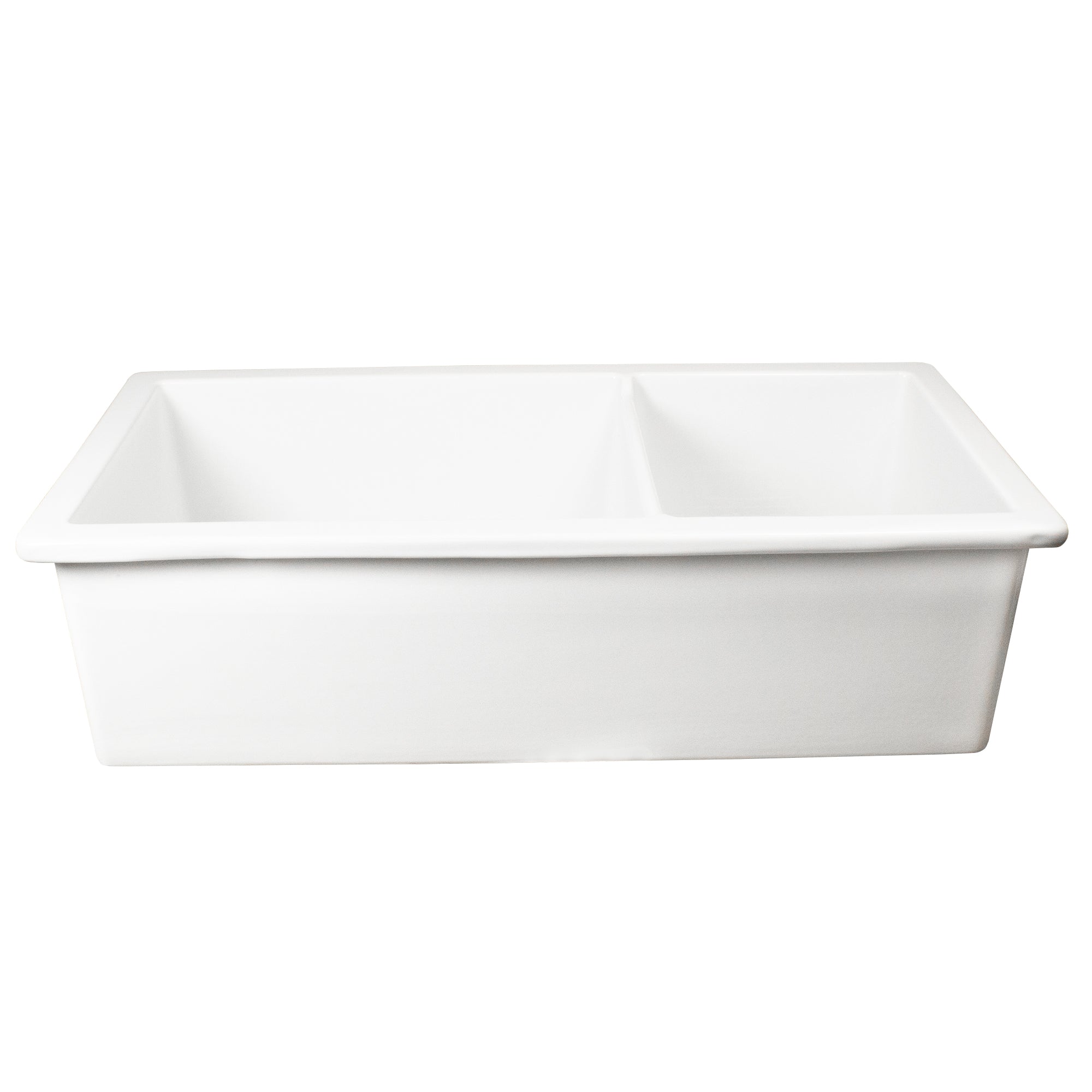 Nantucket Wellfleet-36OSW-DBL fireclay double bowl sink, view 11