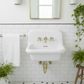Nantucket Victorian bathroom faucet, brass, view 8