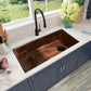 Nantucket STEPPE3918-SMC smooth copper sink, view 8