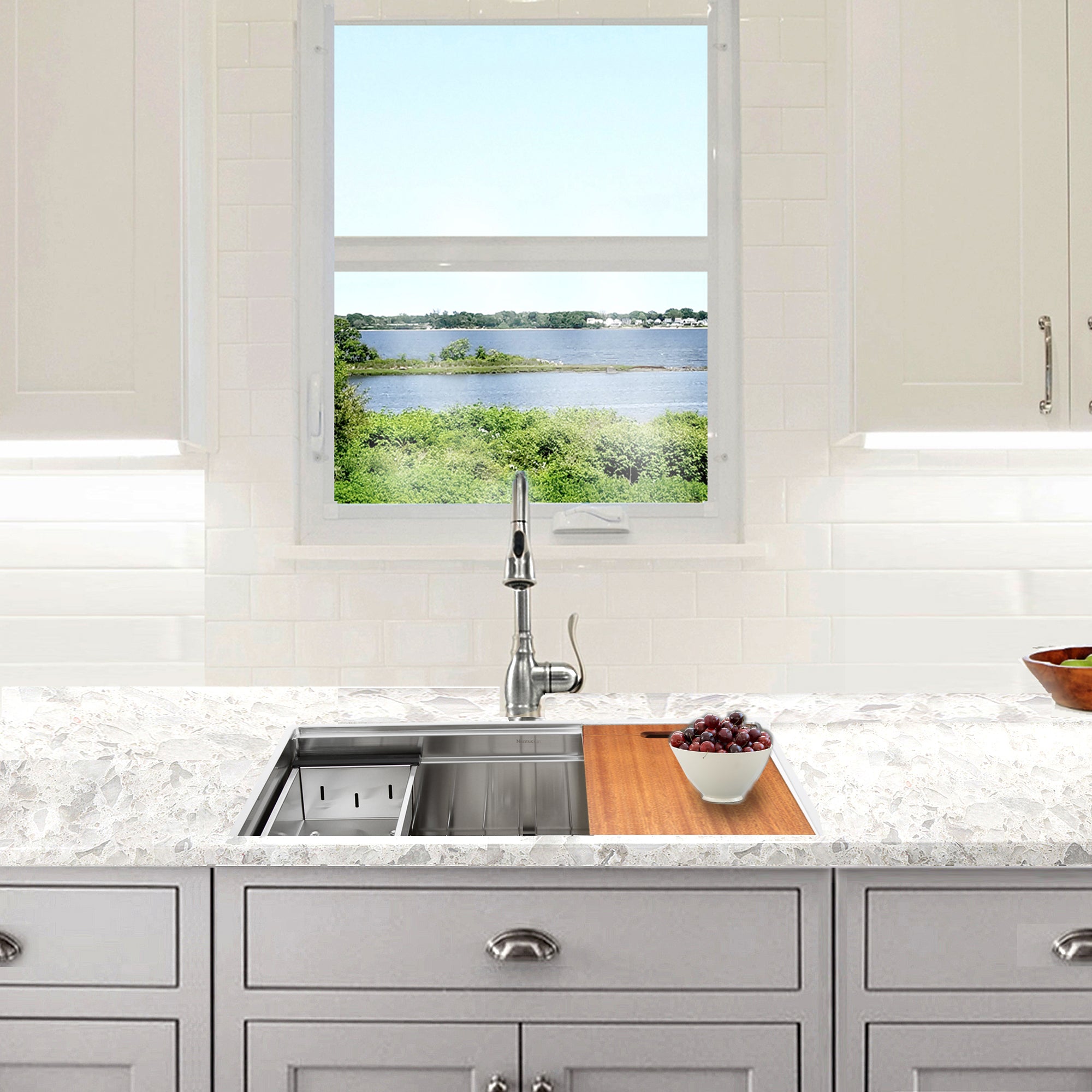 Nantucket SR-PS2-2818-16 prep station sink, view 7