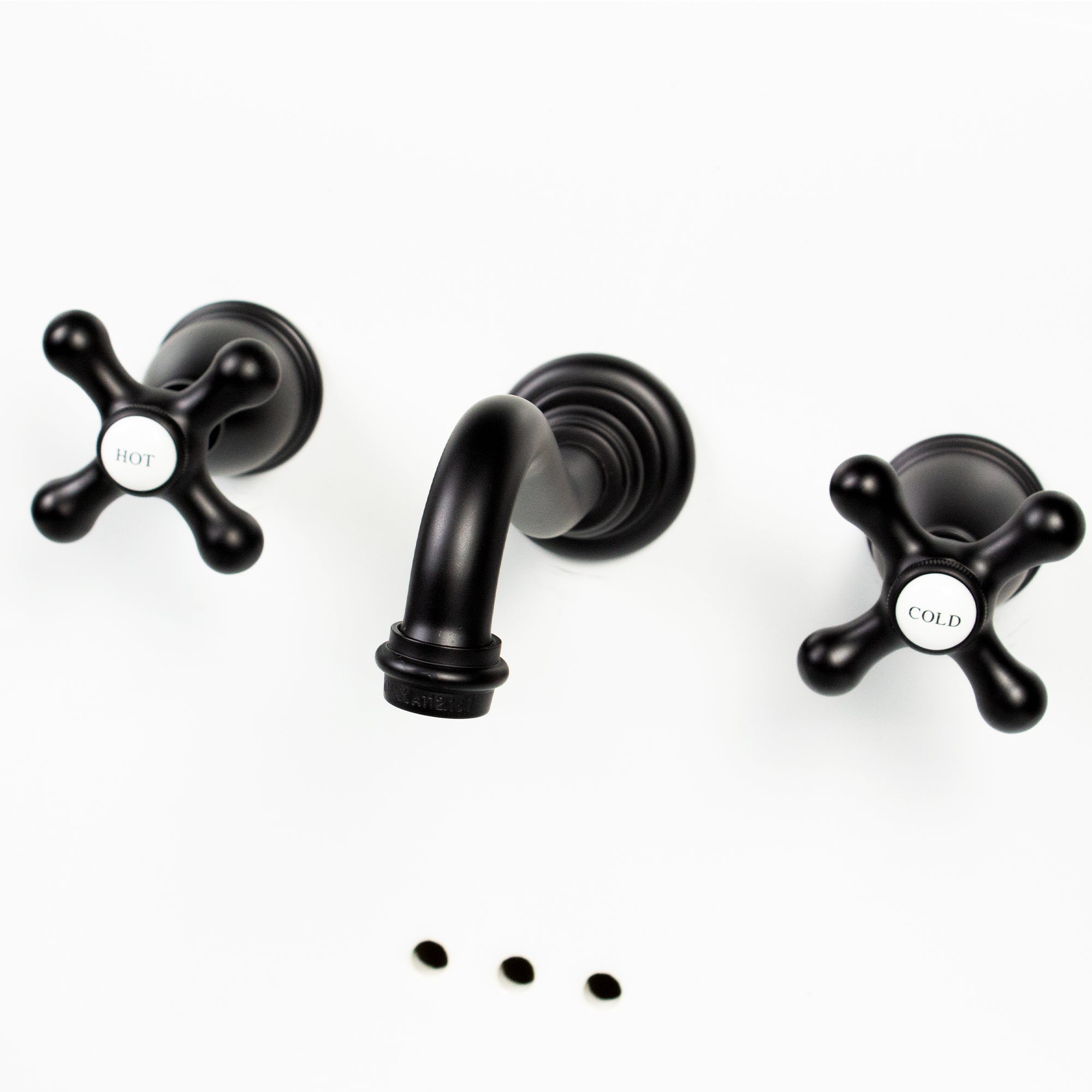 Nantucket Victorian bathroom faucet, matte black, view 5