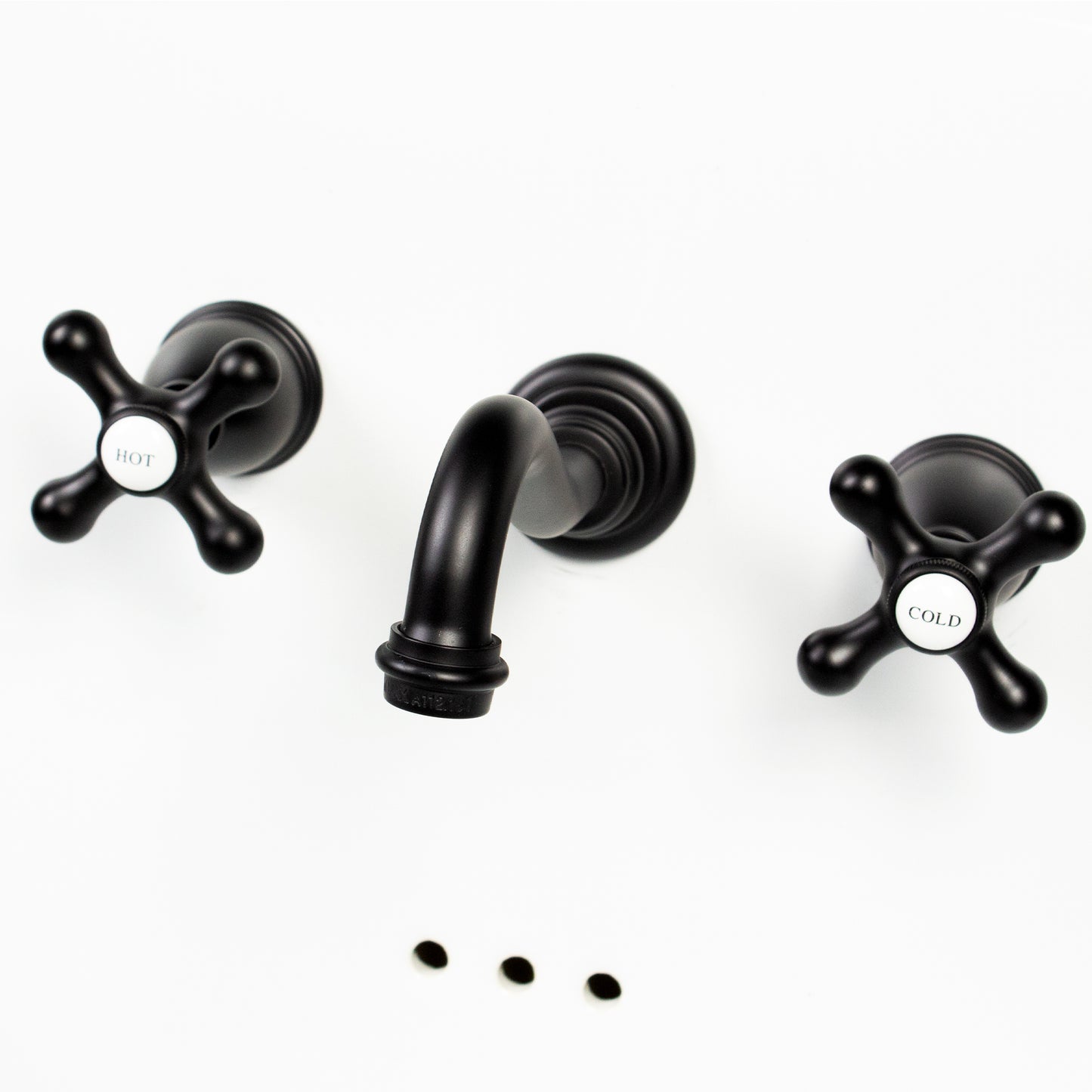 Nantucket Victorian bathroom faucet, matte black, view 5