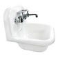 Nantucket NS-VC16-WW 16.5-inch Victorian fireclay wall mount sink, view 8