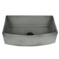 Nantucket FCFS3320CA-C concrete fireclay farmhouse sink with curved apron