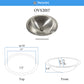 Nantucket OVS2017 hammered stainless oval bathroom sink, view 11