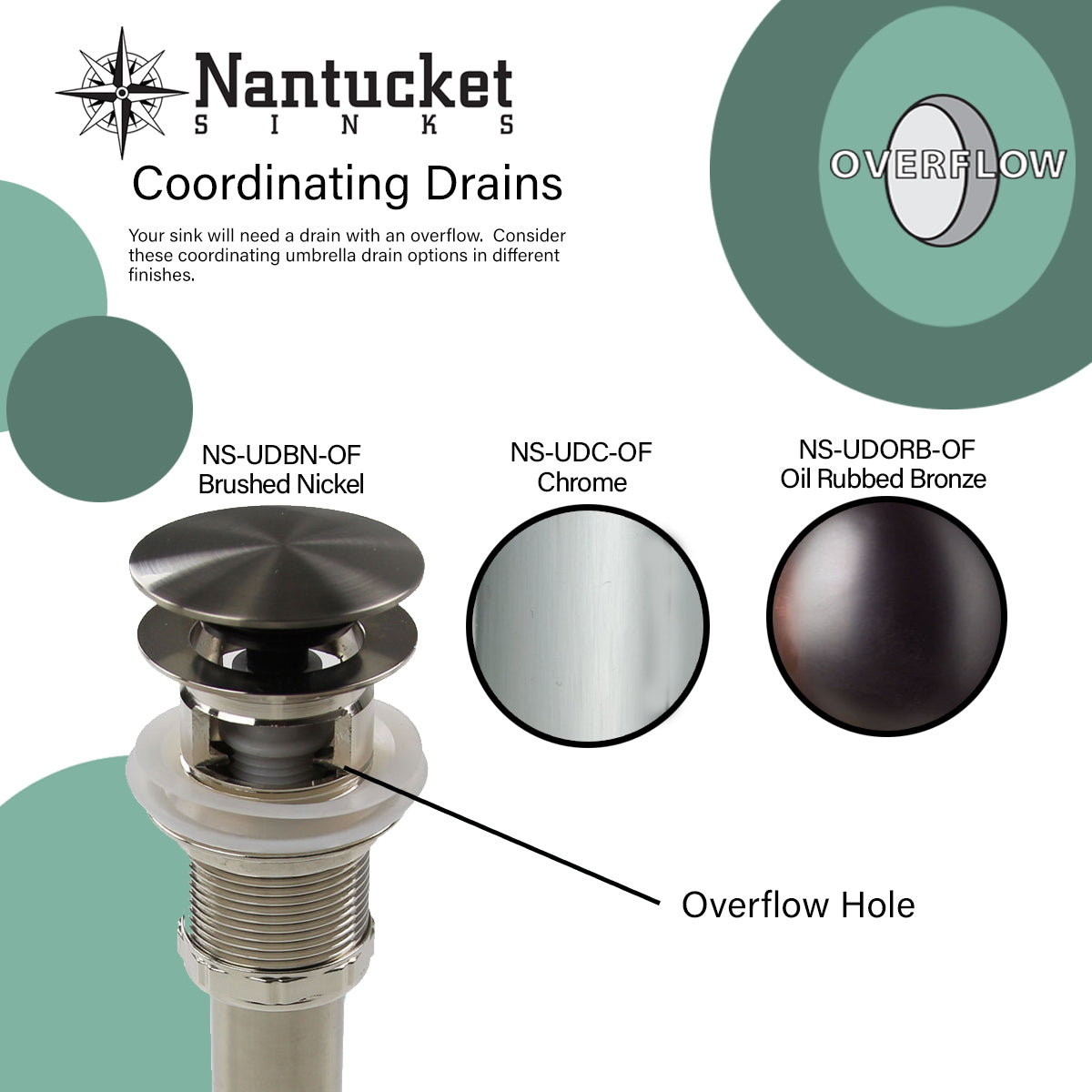 Nantucket 13-inch Hand Hammered Stainless Steel Round Undermount Bathroom Sink with Overflow ROS-OF, view 8