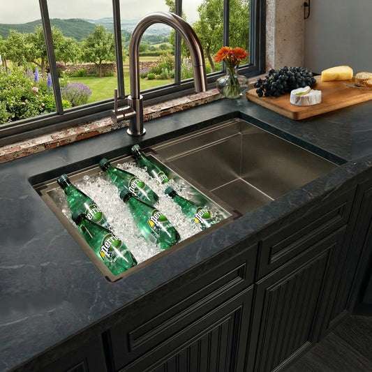 Nantucket ZR-PS-3620-16 prep station sink, view 2