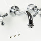 Nantucket Victorian bathroom faucet, chrome, view 4