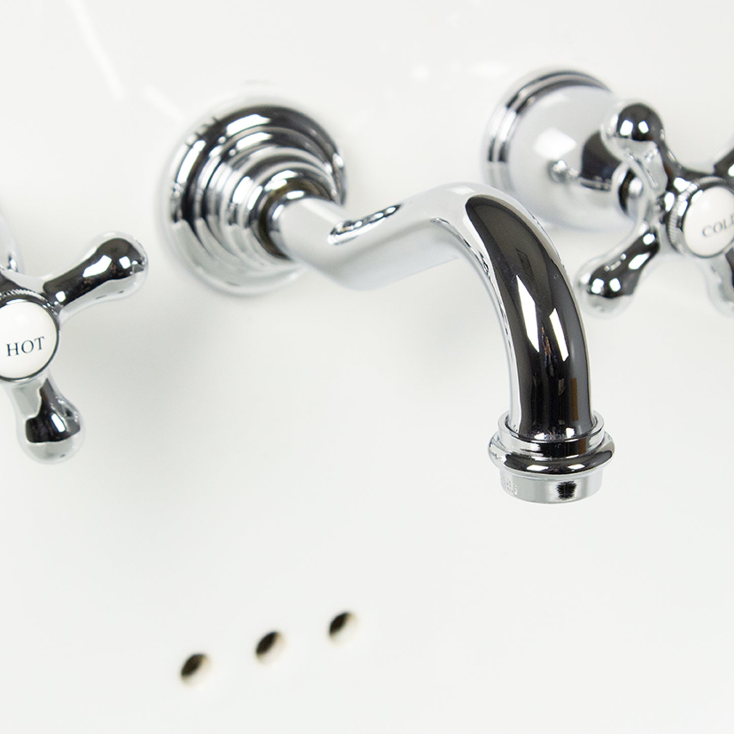Nantucket Victorian bathroom faucet, chrome, view 4