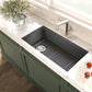 Nantucket FCFS3320CA-W fireclay sink, view 3