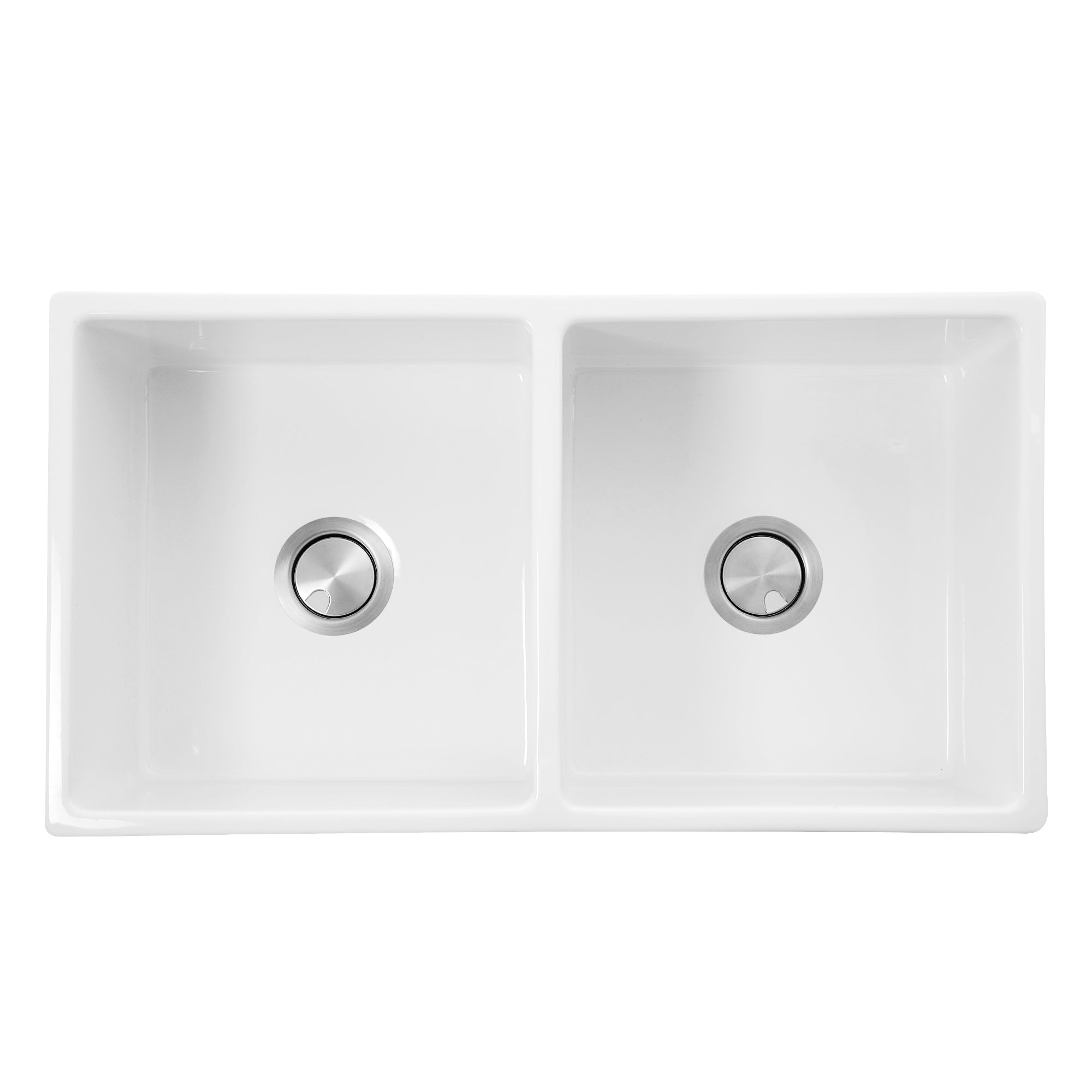 Nantucket FCFS3318D-Grapes fireclay sink, view 3
