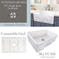 Nantucket FCFS3020S-Grapes fireclay sink, view 8