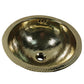 Nantucket 13-inch Hand Hammered Brass Round Undermount Bathroom Sink with Overflow ROB-OF