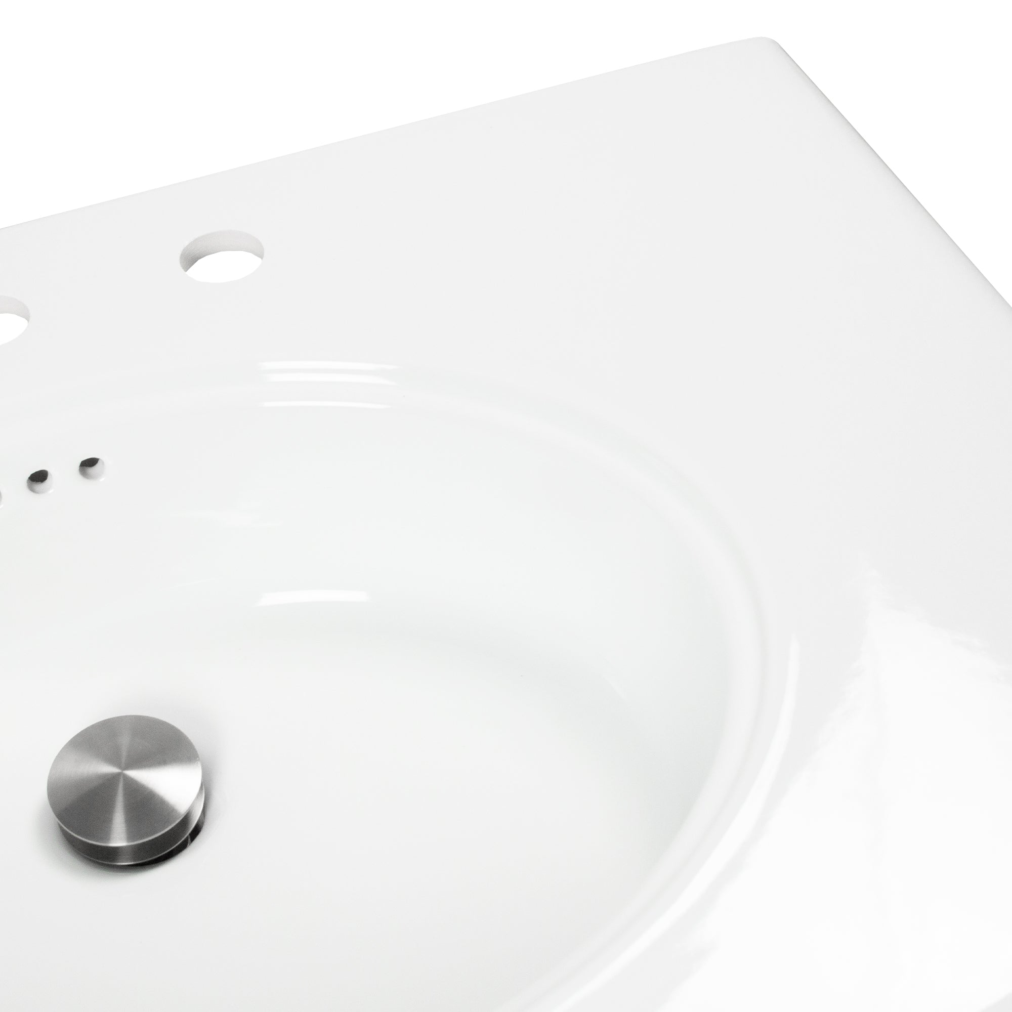 Nantucket NS-VCDMCD315-WW Victorian fireclay bathroom sink, view 5
