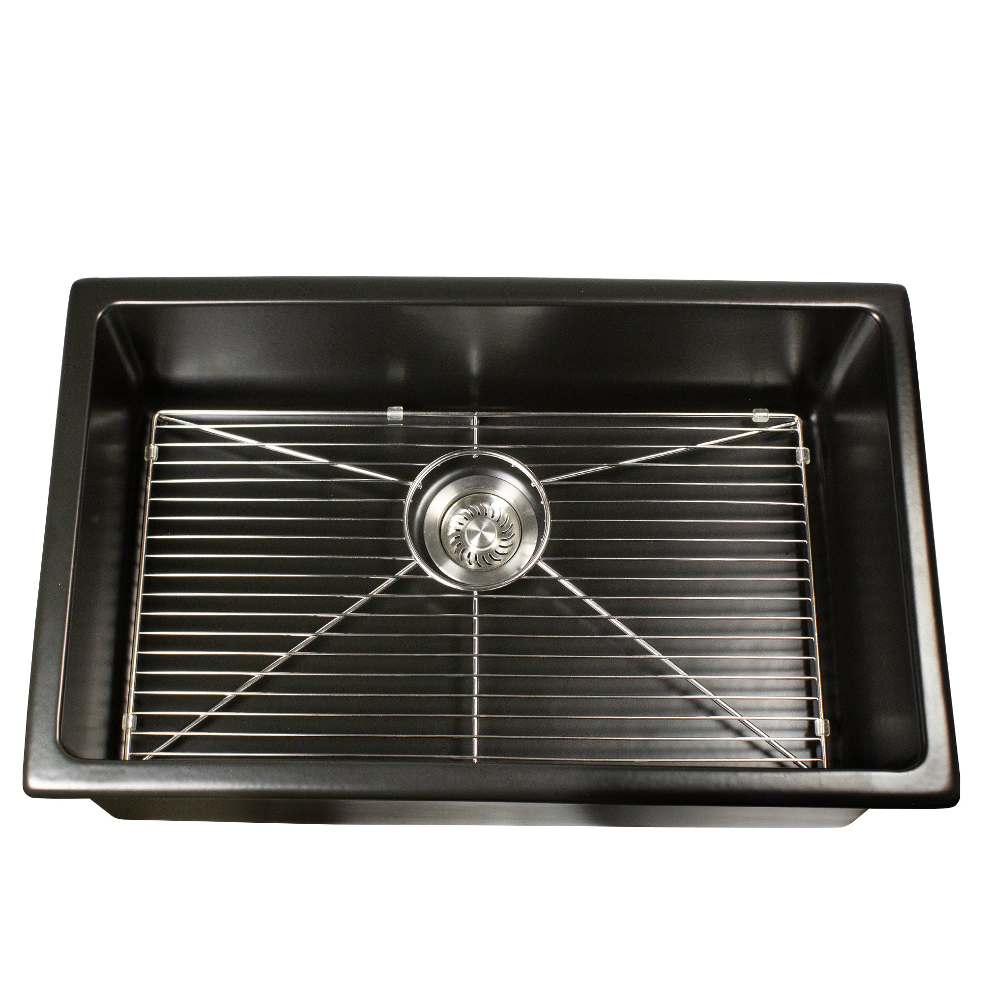 Nantucket Orleans3018-MB 30-inch matte black fireclay kitchen sink