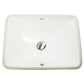 Nantucket UM-19X14-W undermount ceramic bathroom sink, view 3