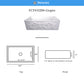 Nantucket FCFS3320S-Grapes fireclay sink, view 8