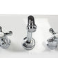 Nantucket Victorian bathroom faucet, chrome, view 3