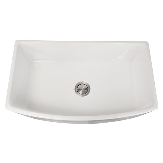 Nantucket Wellfleet-3419MatteBlack matte black fireclay kitchen sink