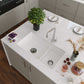 Nantucket Wellfleet-31OSW fireclay sink, view 8