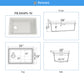 Nantucket PR3019PS-W white granite workstation sink, view 13
