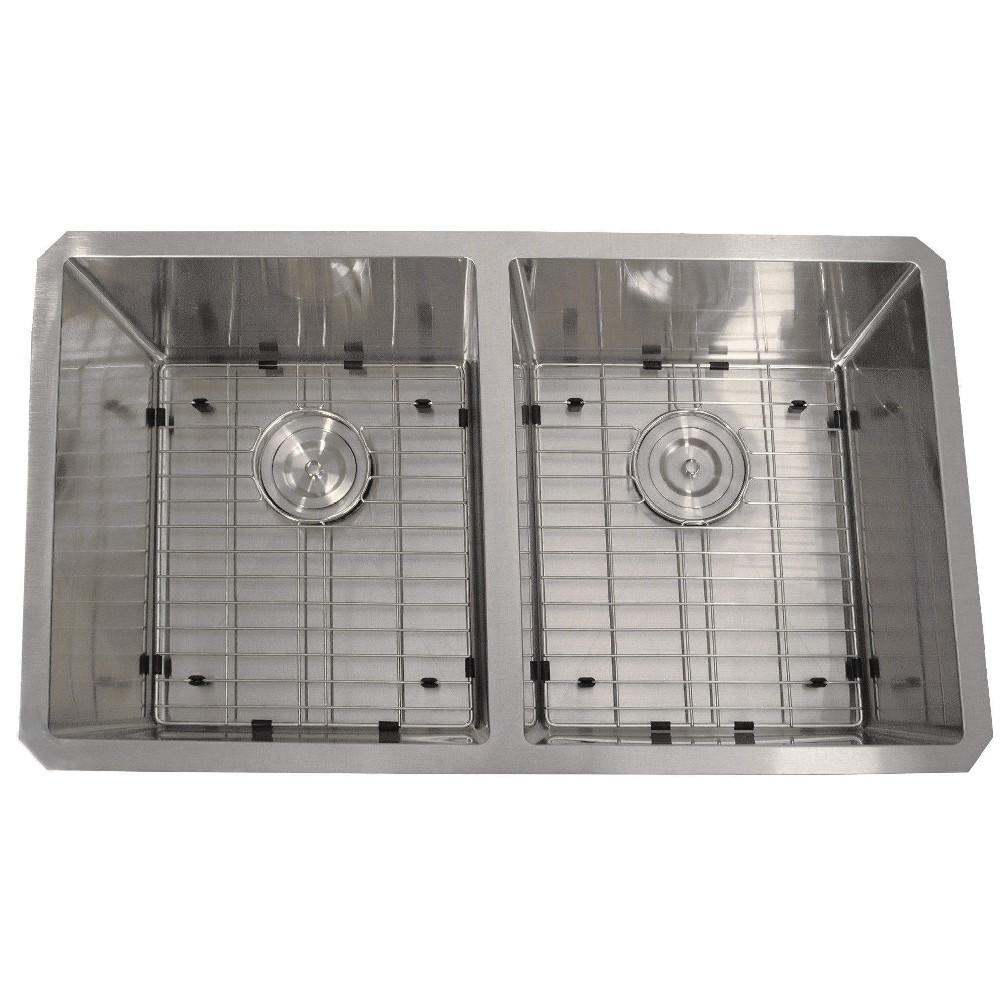 Nantucket SR3219-DE-16 double bowl stainless steel sink