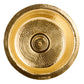 Nantucket RS15-UB round hammered brass bar sink, view 3