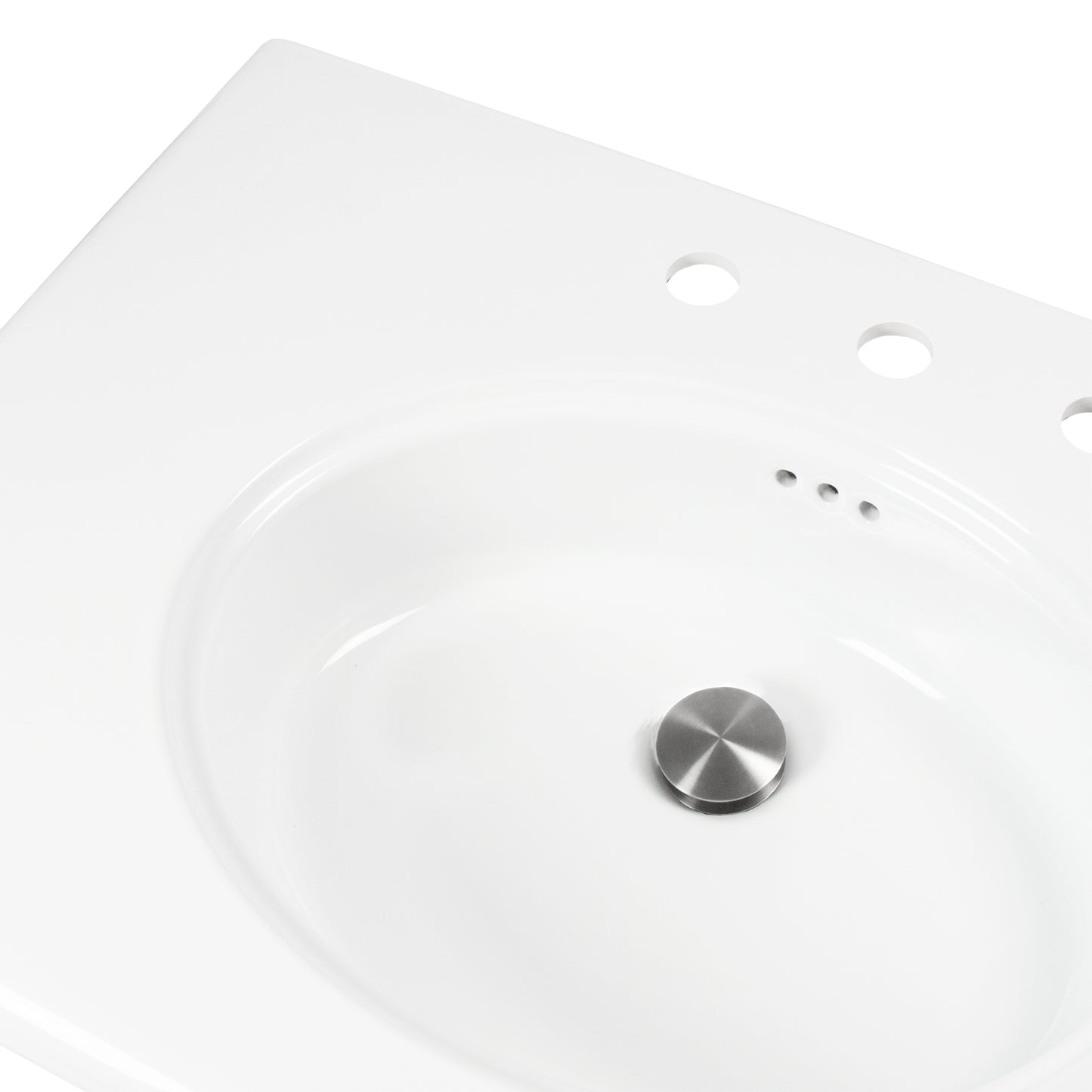 Nantucket NS-VCDMCD315-WW Victorian fireclay bathroom sink, view 4