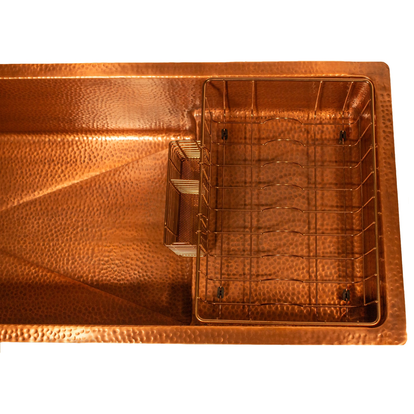 Nantucket STEPPE3918-HC copper sink, view 6