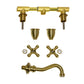 Nantucket Victorian bathroom faucet, brass, view 7