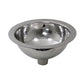 Nantucket 13-inch Hand Hammered Stainless Steel Round Undermount Bathroom Sink with Overflow ROS-OF, view 7